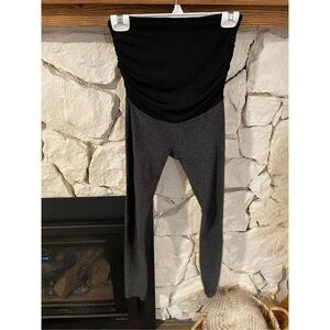 Beyond yoga beyond the bump heathered grey maternity leggings size XS